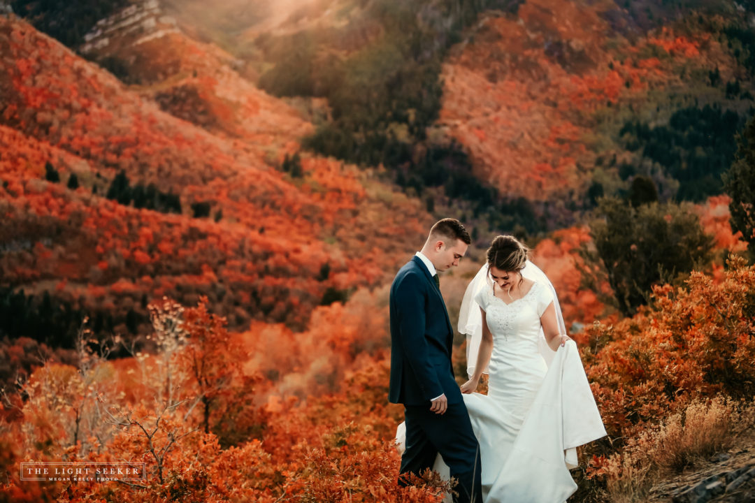 Bridals near Provo during fall near Squaw Peak