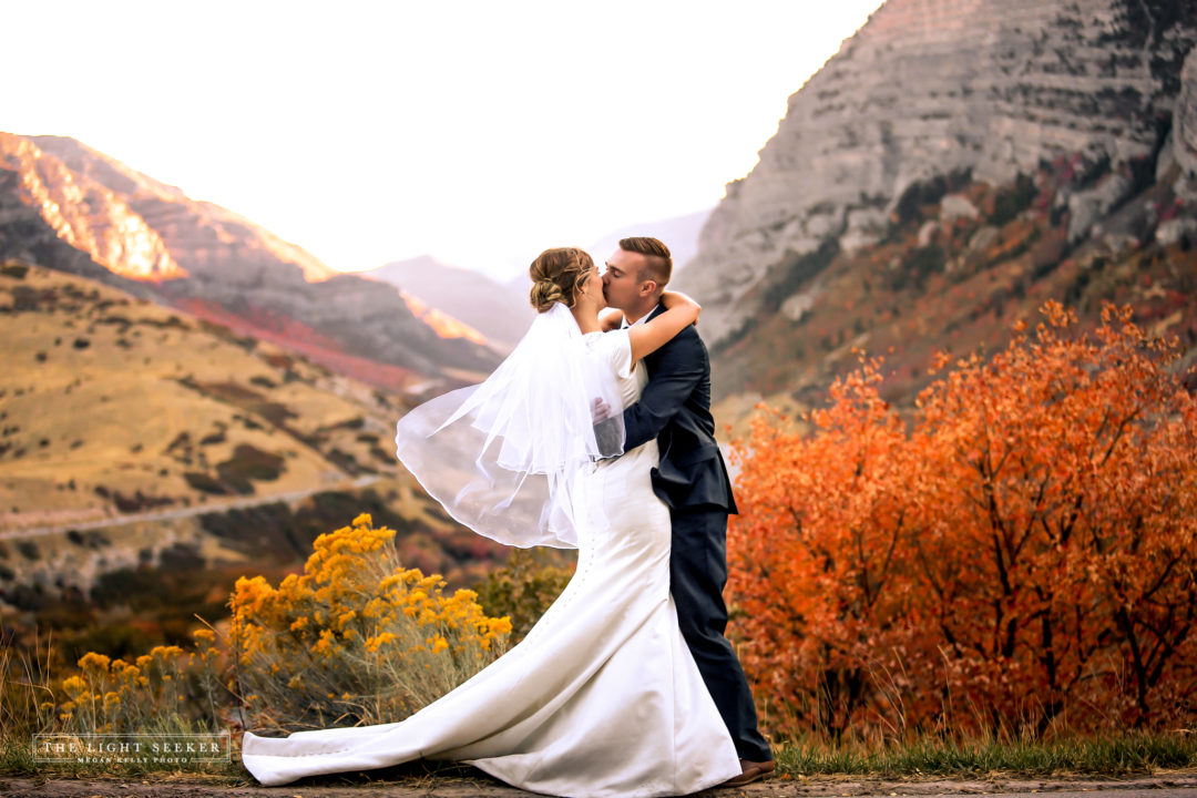 Bridals near Provo during fall near Squaw Peak