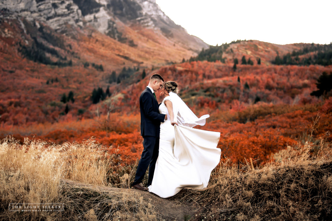 Bridals near Provo during fall near Squaw Peak