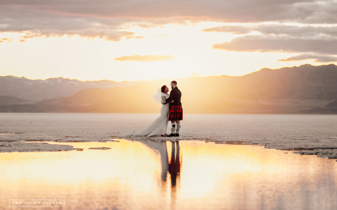 Brianna + Brynddyn At The Salt Flats