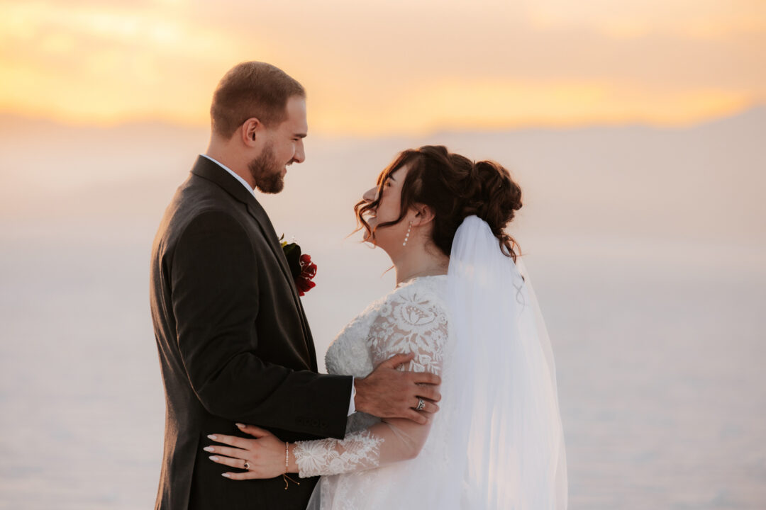 Wedding Bridals Photography at the Bonneville Salt Flats in Utah