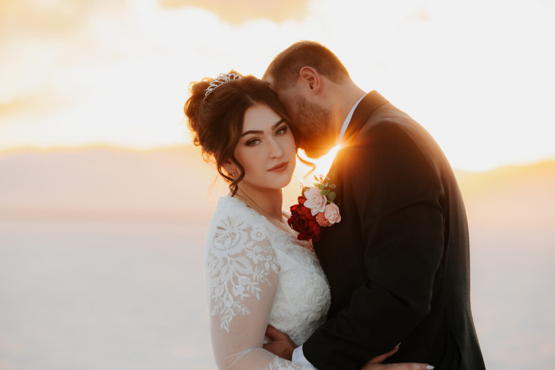 Wedding Bridals Photography at the Bonneville Salt Flats in Utah