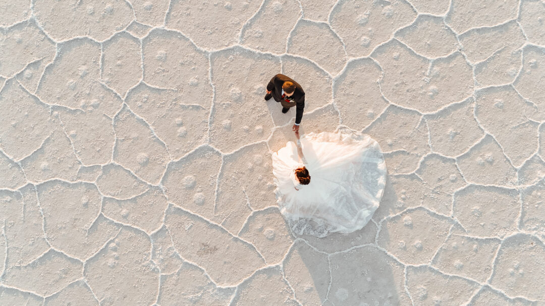 Wedding Bridals Photography at the Bonneville Salt Flats in Utah